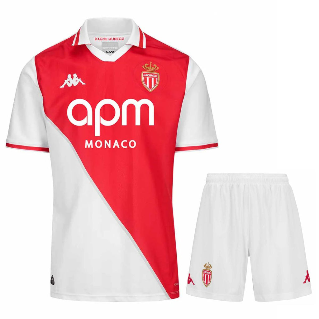 Maillot AS Monaco Kit Enfant Domicile 2024 2025 | Foot Sport