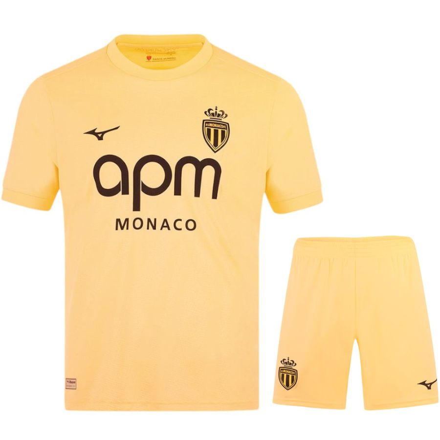 Maillot AS Monaco Kit Enfant Third 2025 2026 Jaune | Foot Sport