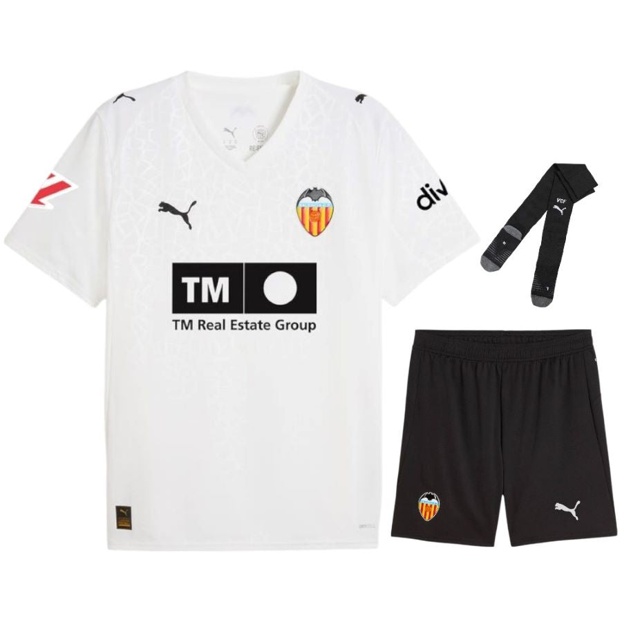 Maillot Kit Enfant FC Valence Domicile 2025 2026 Blanc | Foot Sport