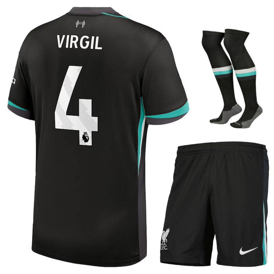 Maillot Kit Enfant Extérieur Liverpool 2024 2025