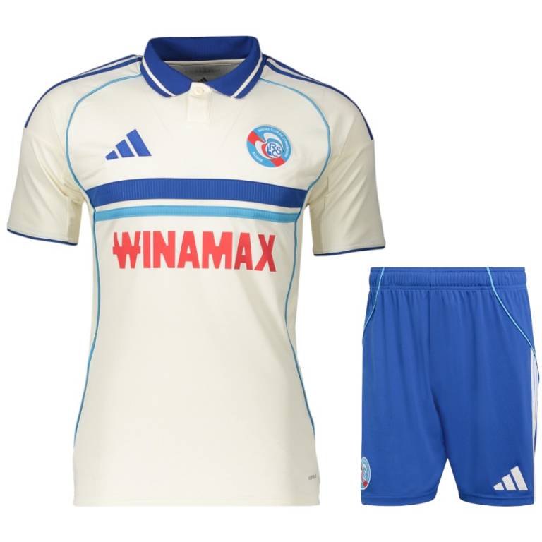 Maillot Strasbourg Extérieur Kit Enfant 2025 2026 Blanc