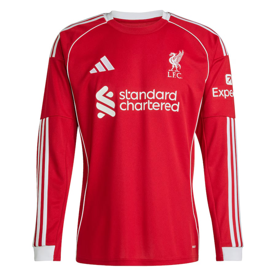 Maillot Liverpool Manches Longues Homme Domicile 2025 2026