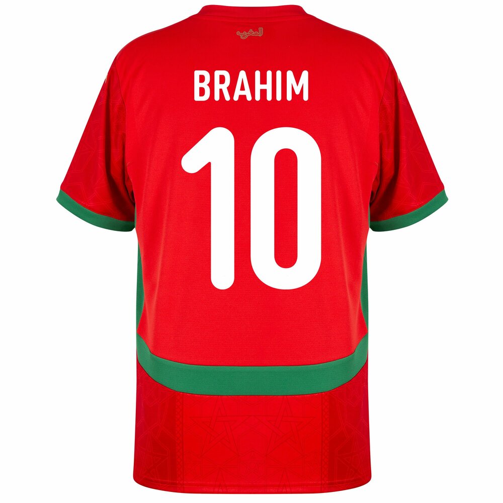 Maillot Maroc Homme Brahim 10 Domicile 2025