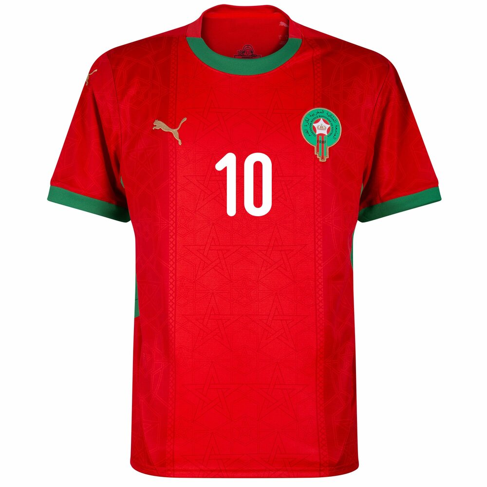 Maillot Maroc Homme Brahim 10 Domicile 2025