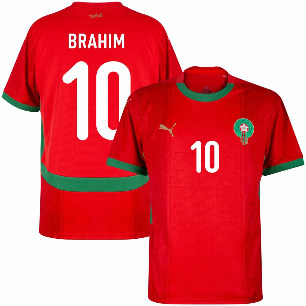 Maillot Maroc Homme Brahim 10 Domicile 2025