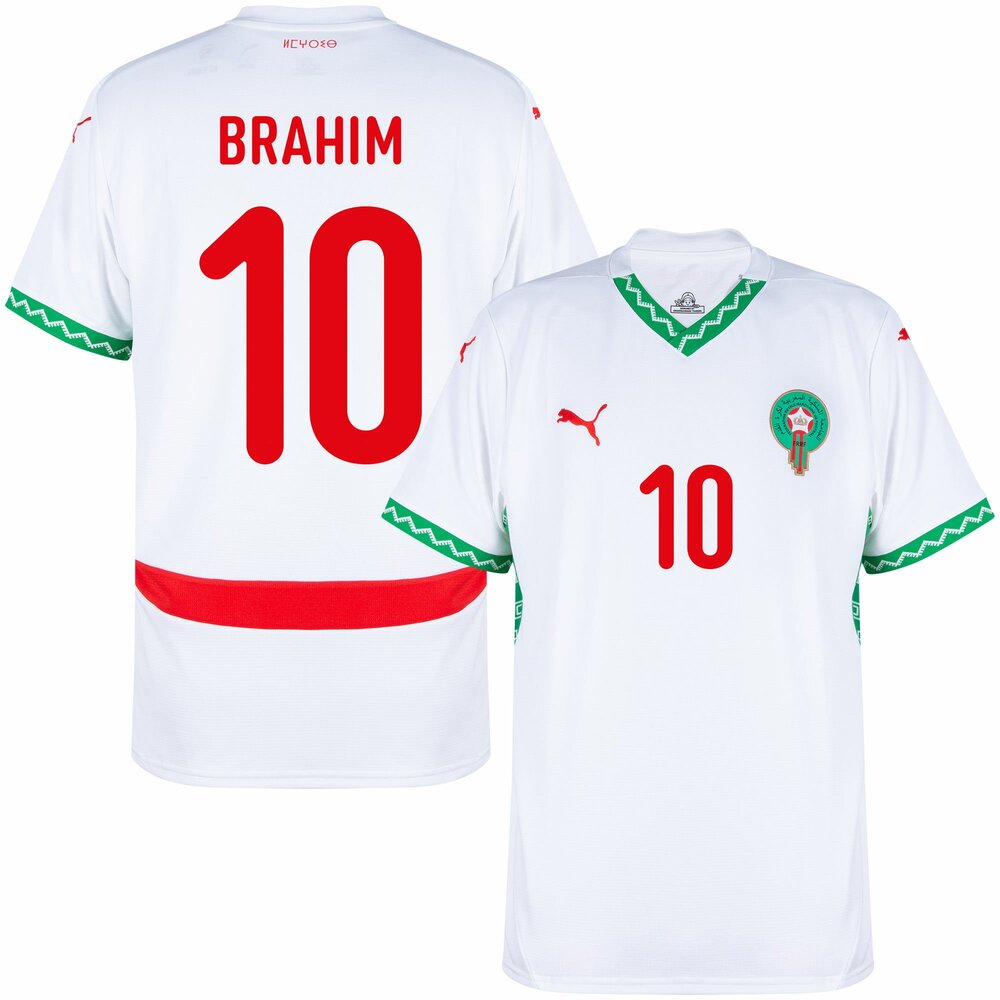 Maillot Maroc Homme Brahim 10 Extérieur 2025