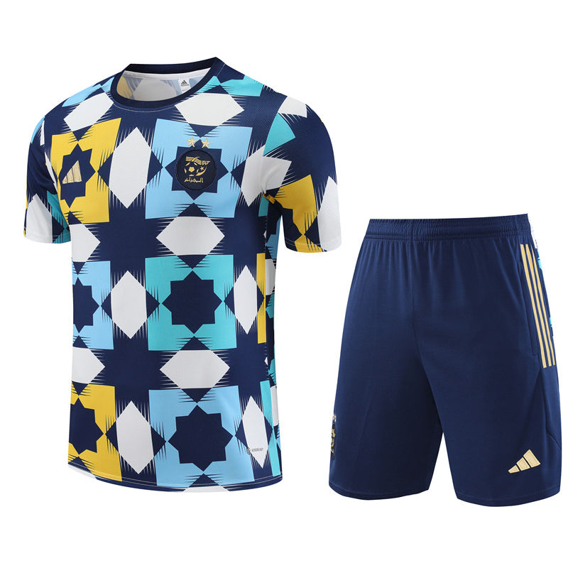 Maillot Training Algerie Jaune/Bleu Homme/ 2023-2024 | Foot Sport
