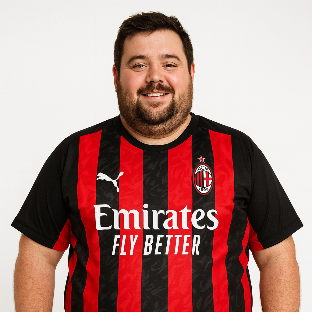 Milan AC Domicile Maillot 2025/26 Grande Taille