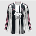Juventus Domicile Maillot Manches Longues 2025/26 Noir&Blanc