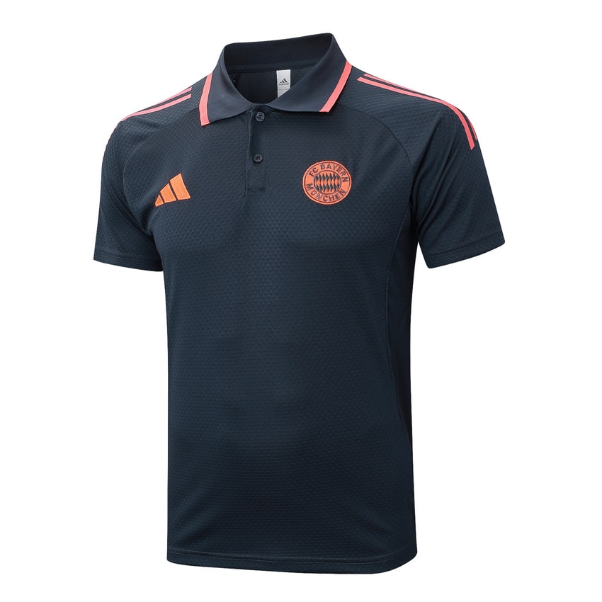 Polo Bayern Munich Homme 2025 2026 Noir Clair