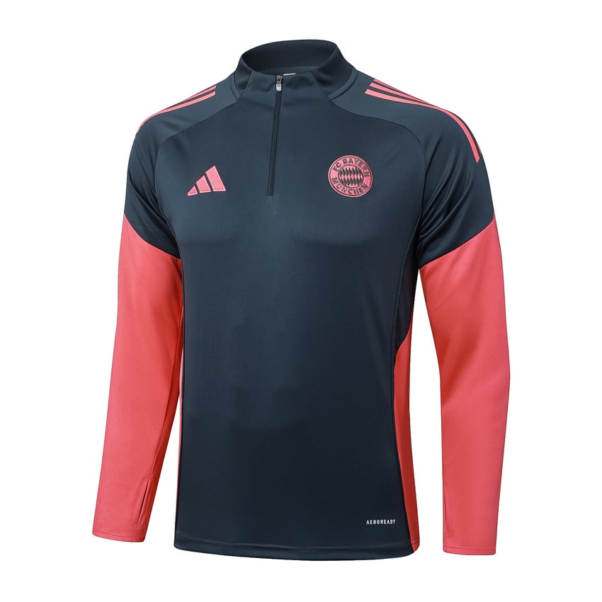 Survetement Bayern Munich Training Homme 2025 2026 Noir Rouge
