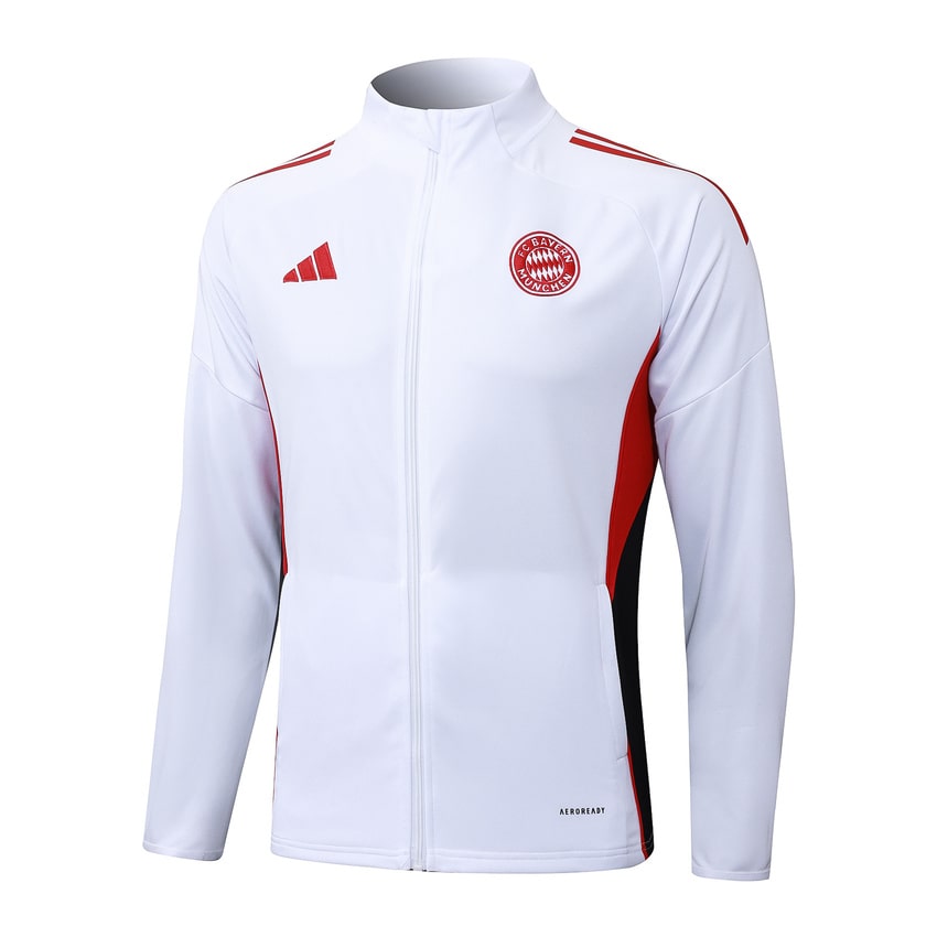 Survêtement Bayern Munich Veste Homme/Enfant  2025 2026 Blanc Clair