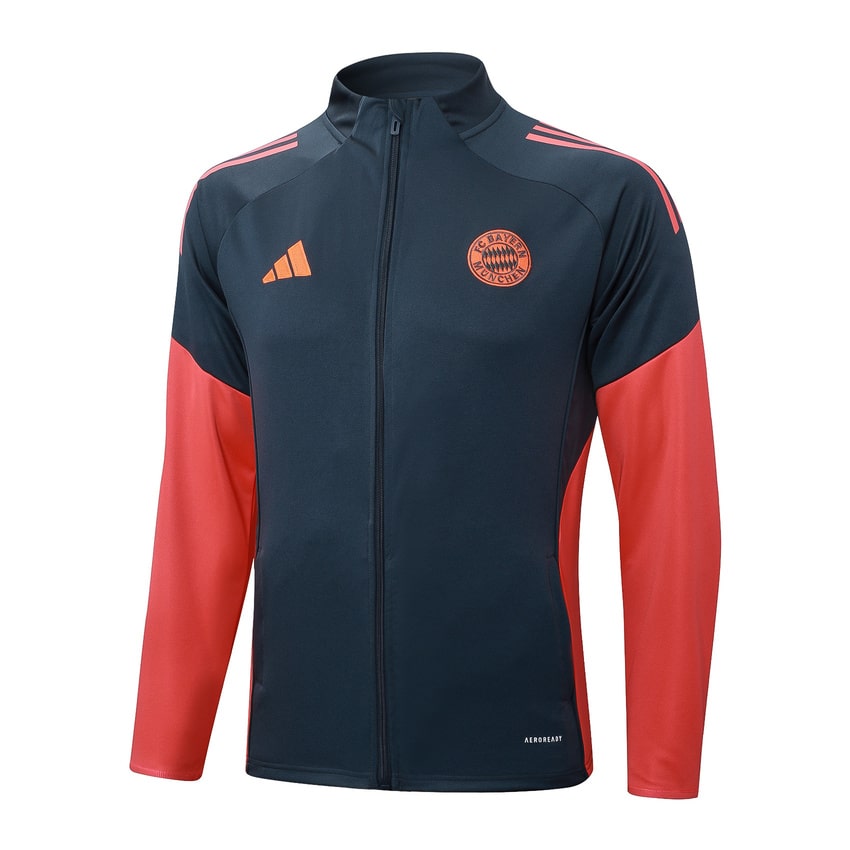 Survêtement Bayern Munich Veste Homme 2025 2026 Noir Rouge