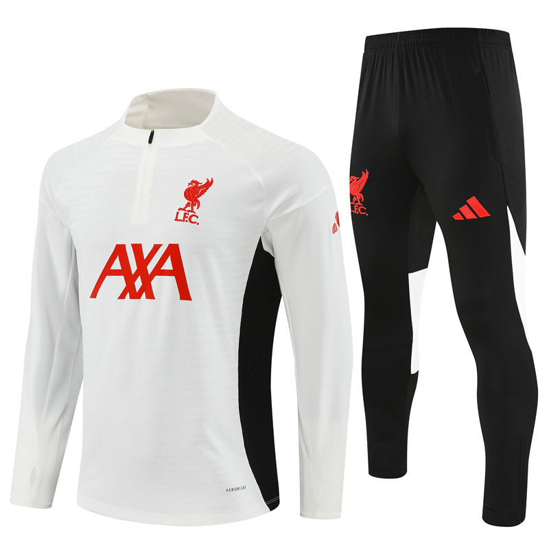 Survêtement Liverpool Training Homme 2025 2026 Blanc Noir