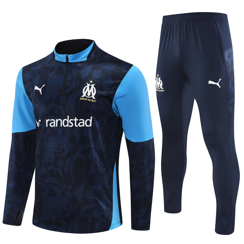 Survêtement Marseille OM Training Homme 2025 2026 Bleu