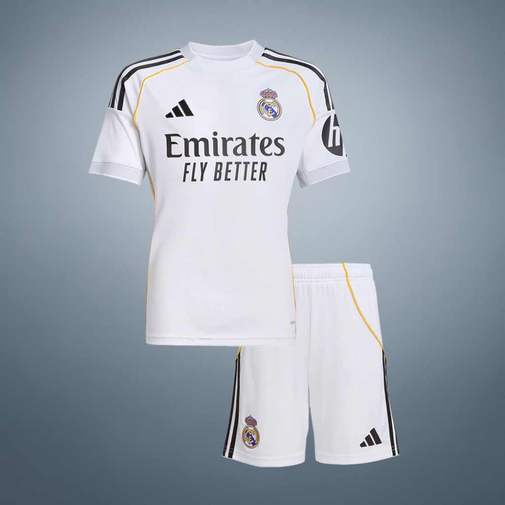 Real Madrid Domicile Maillot Kit 2025/26 Enfant