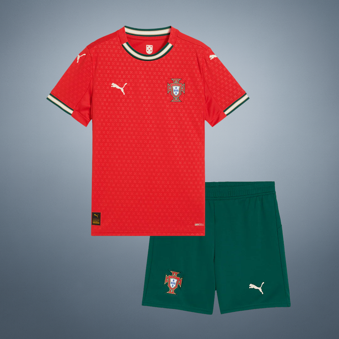 Portugal Domicile Maillot Kit 2025 Junior