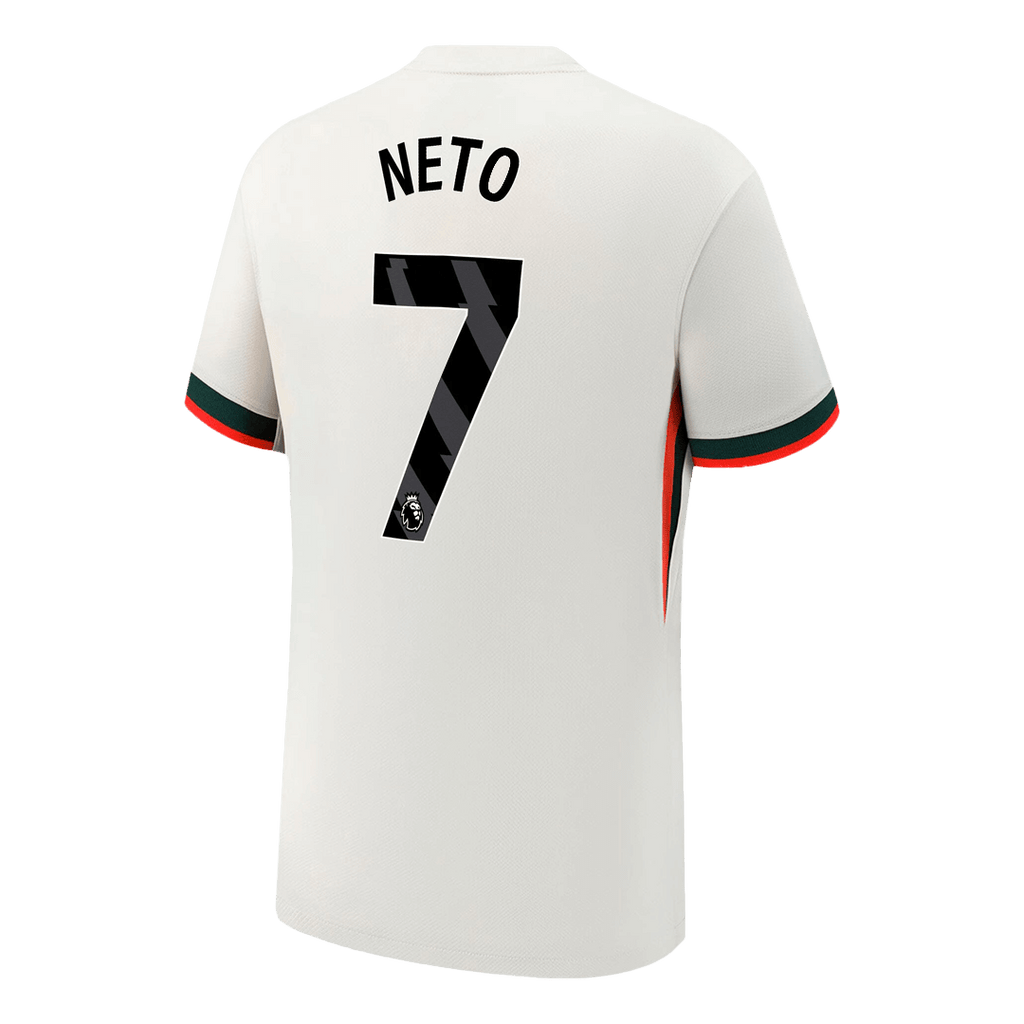 NETO #7 Chelsea Extérieur Maillot 2025/26 Blanc