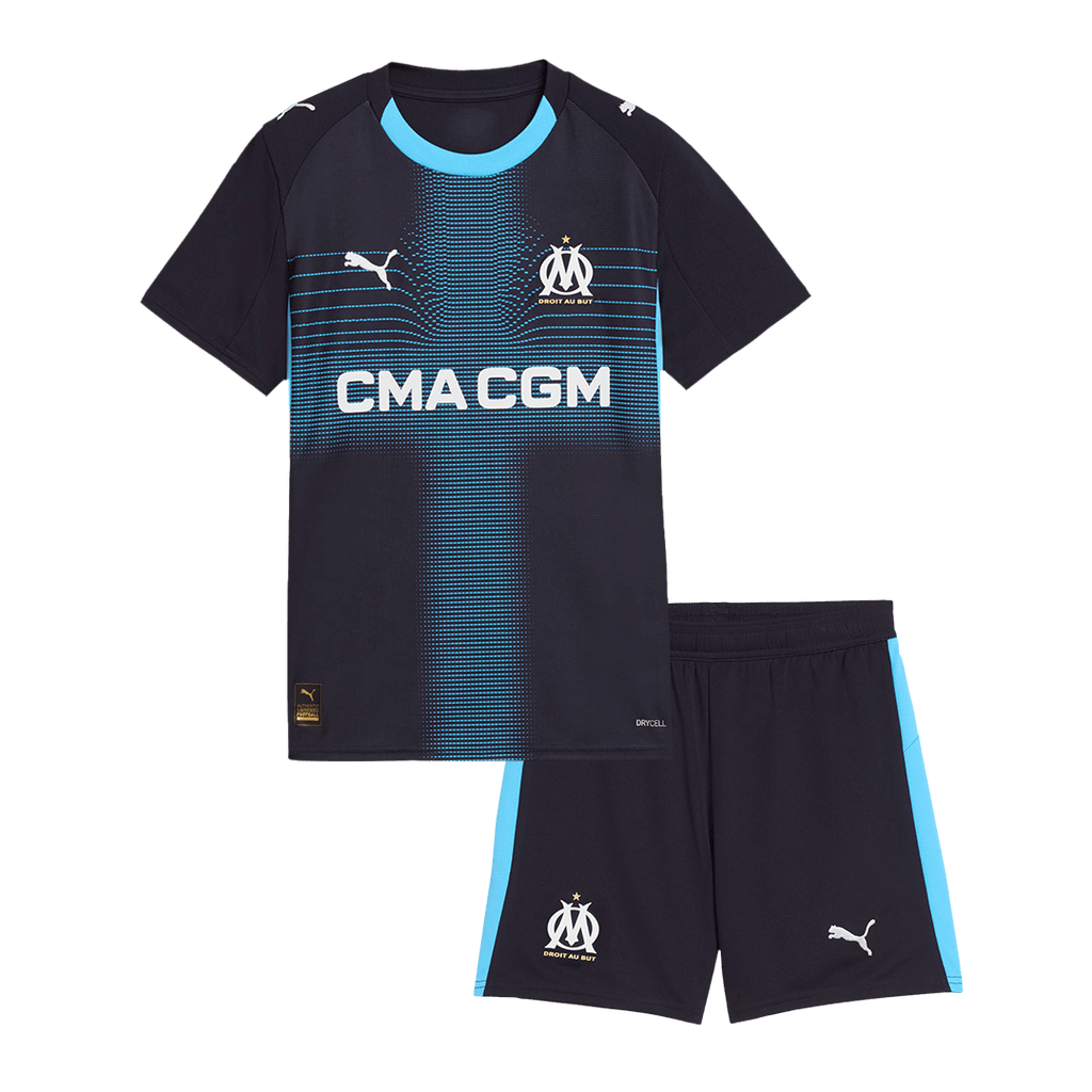 Olympique de Marseille Extérieur Maillot Kit 2025/26 Enfant