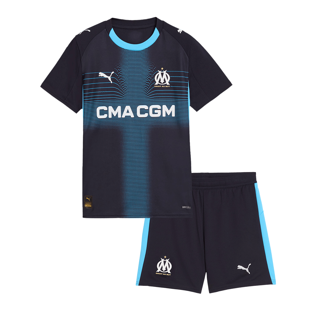 Olympique de Marseille Extérieur Maillot Kit 2025/26 Junior