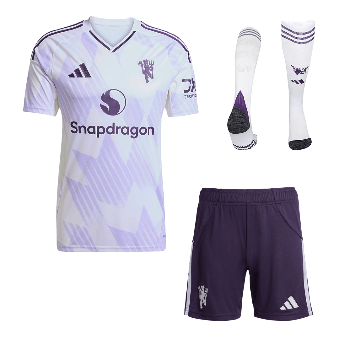 Manchester United Extérieur Maillot Kit 2025/26 Blanc