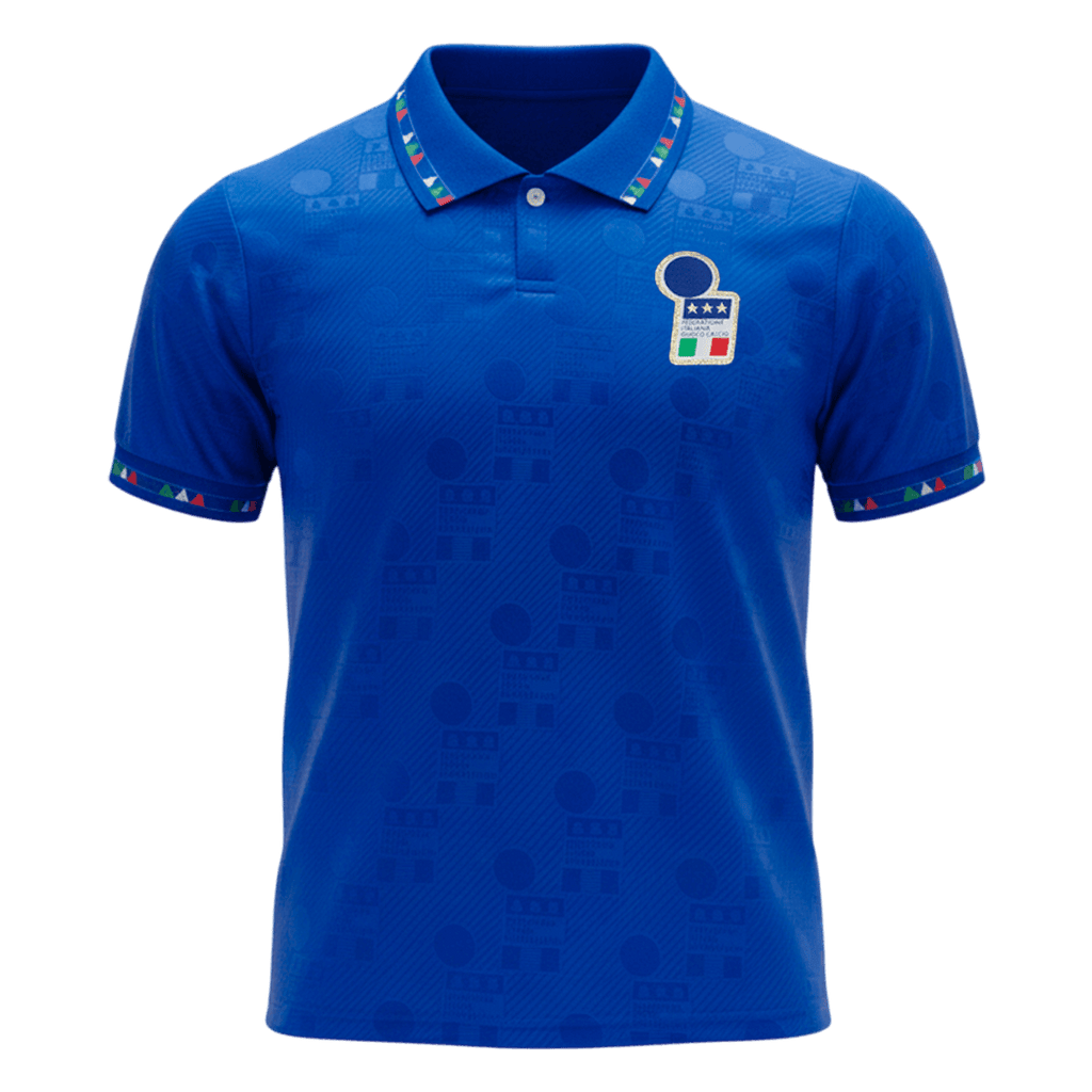 Retro Italie Domicile Maillot 1994 Bleu