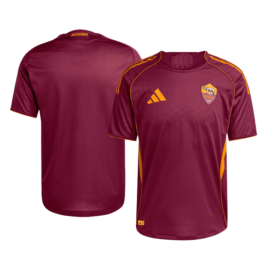 Roma Domicile Maillot 2025/26 Rouge Authentique
