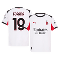 FOFANA #19 AC Milan Extérieur Maillot 2025/26 Blanc Authentique