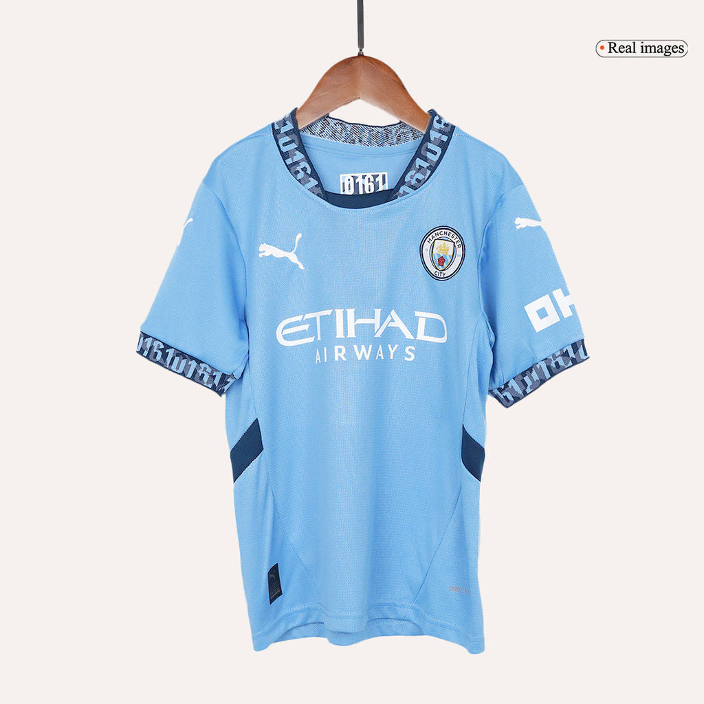 Manchester City Domicile Maillot Kit 2024/25 Enfant