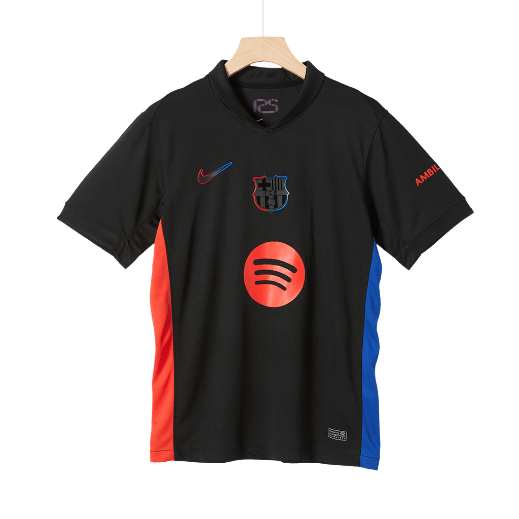 Barcelone Extérieur Maillot 2024/25 - Spotify Logo Without Text Grande Taille
