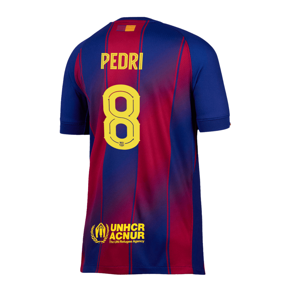 PEDRI #8 Barcelone Domicile Maillot 2025/26 - UCL