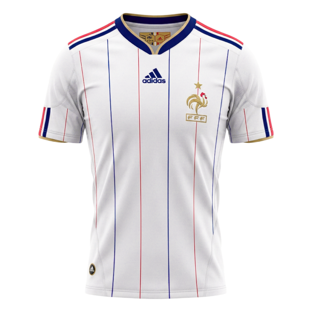 Retro France Extérieur Maillot 2010 Blanc