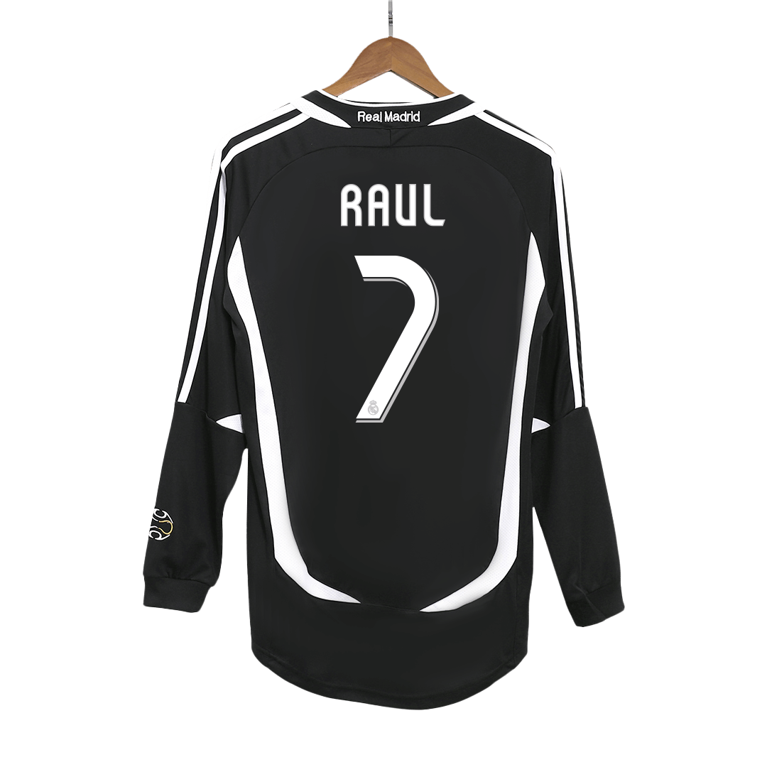 RAUL #7 Retro Real Madrid Domicile Maillot Manches Longues 2006/07