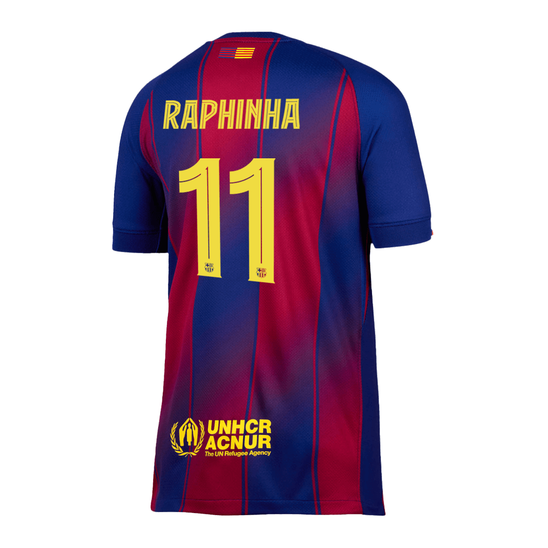 RAPHINHA #11 Barcelone Domicile Maillot 2025/26 - UCL