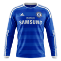 Retro Chelsea Domicile Maillot Manches Longues 2011/12 Bleu