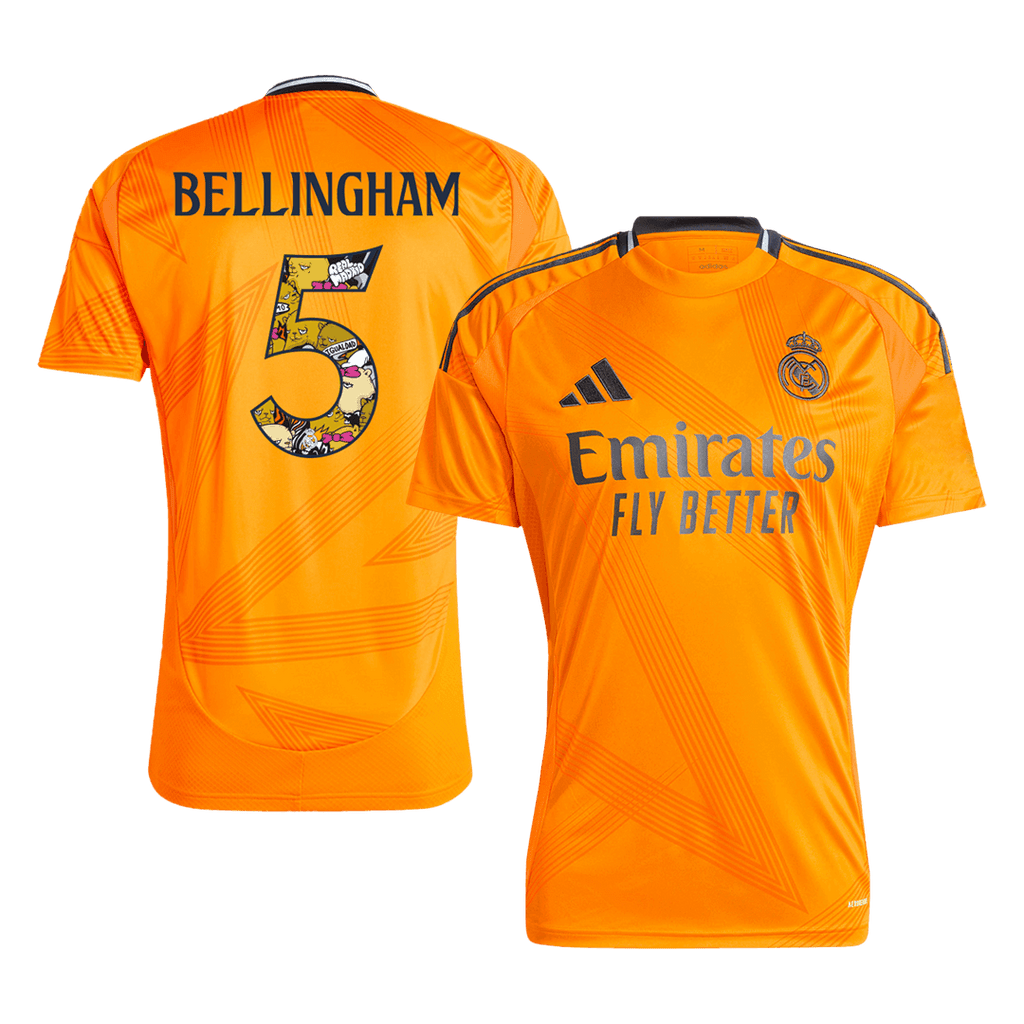 BELLINGHAM #5 Real Madrid Extérieur Maillot 2024/25 Bear Champ Font - Super