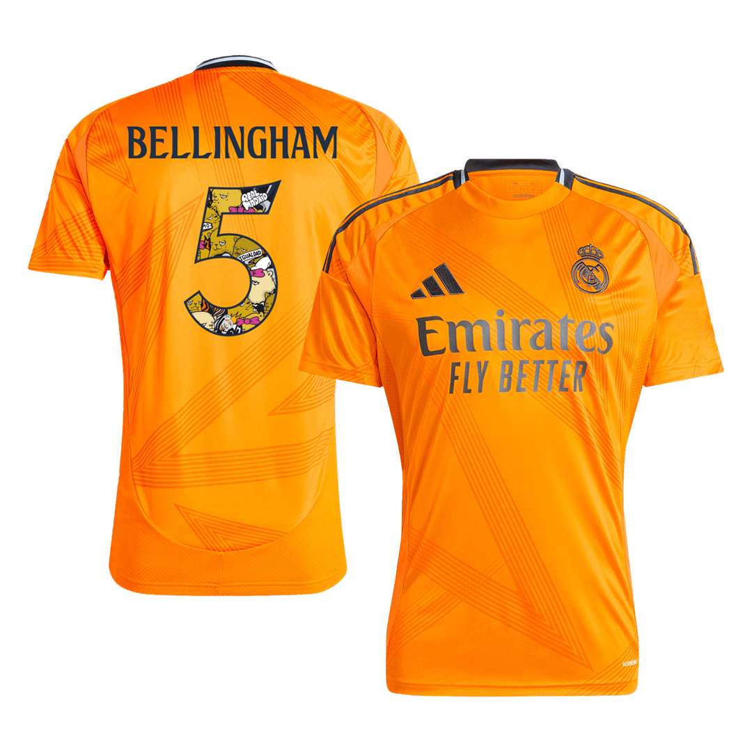 BELLINGHAM #5 Real Madrid Extérieur Maillot 2024/25 Bear Champ Font - Super