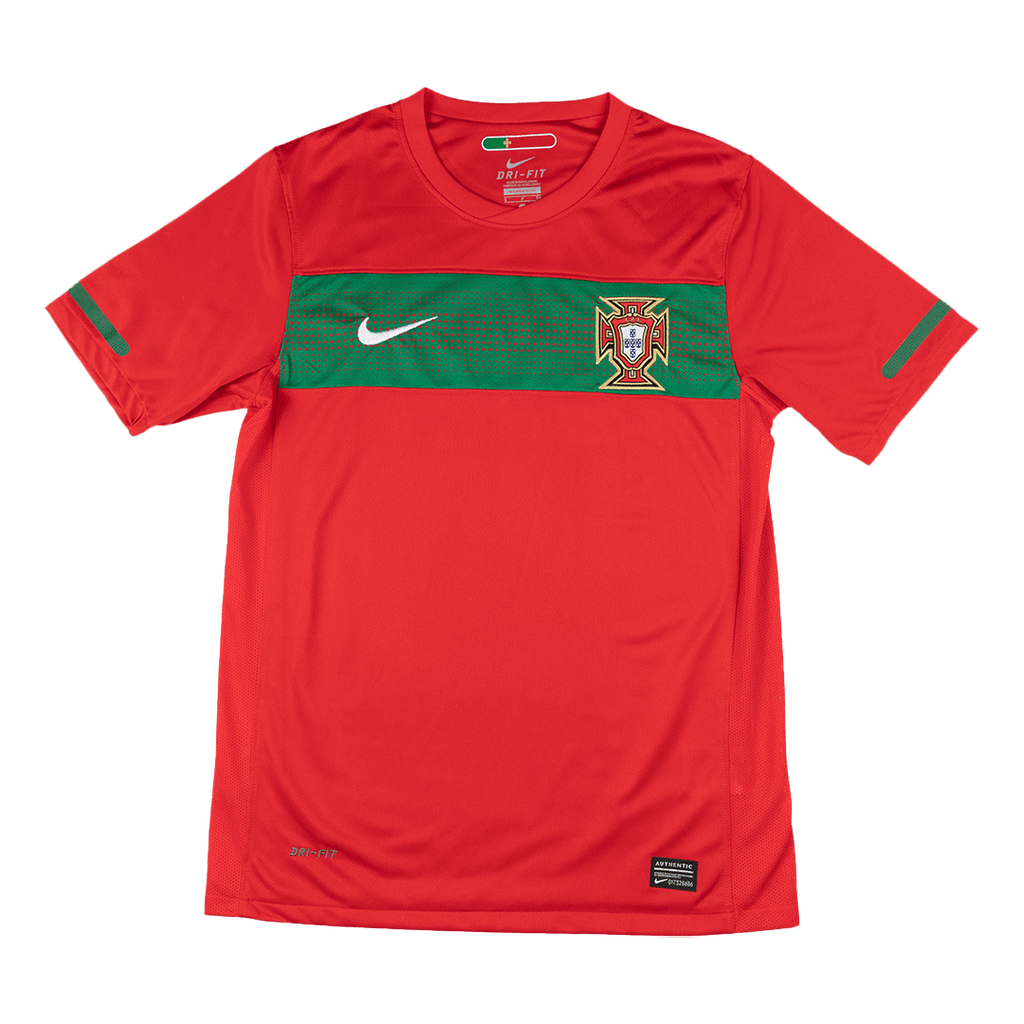 Retro Portugal Domicile Maillot 2010 Rouge
