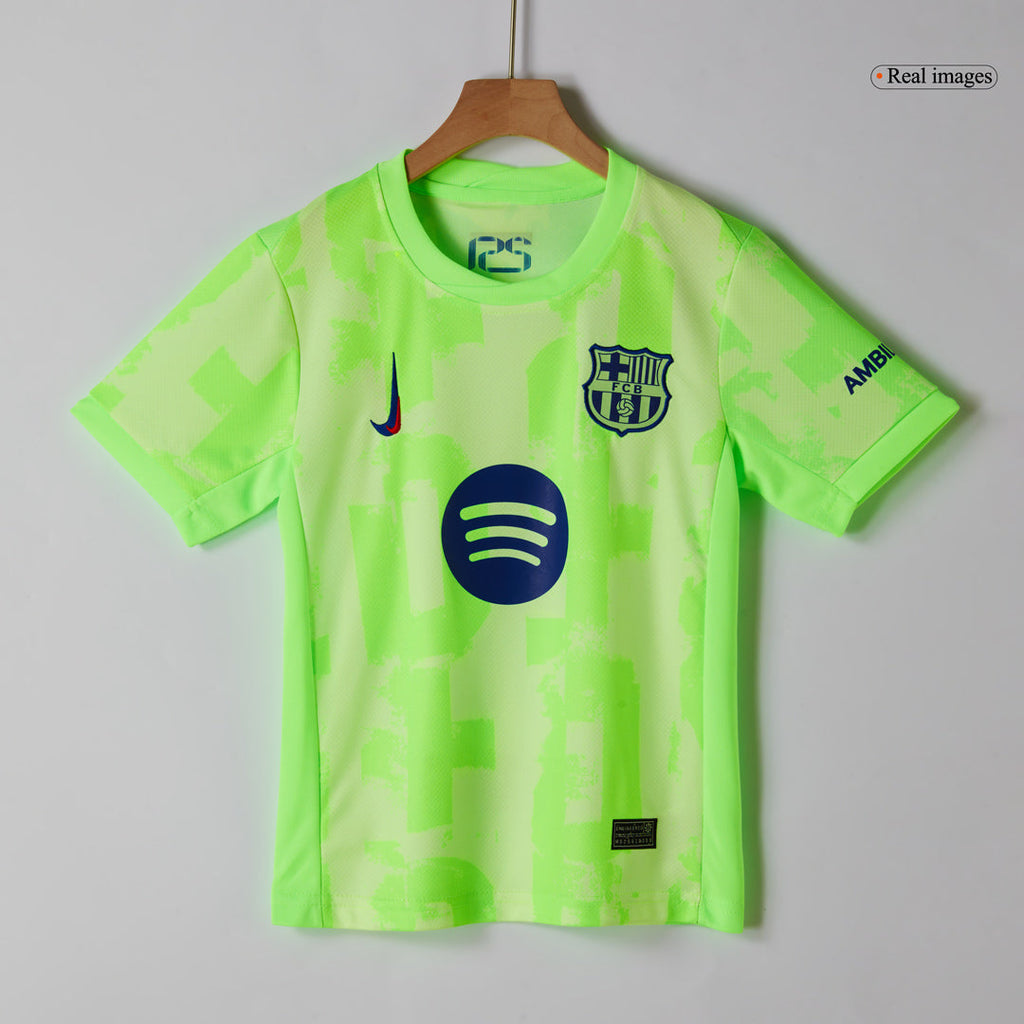 Barcelone Third Maillot Kit 2024/25 - UCL (Spotify Logo Without Text) Enfant