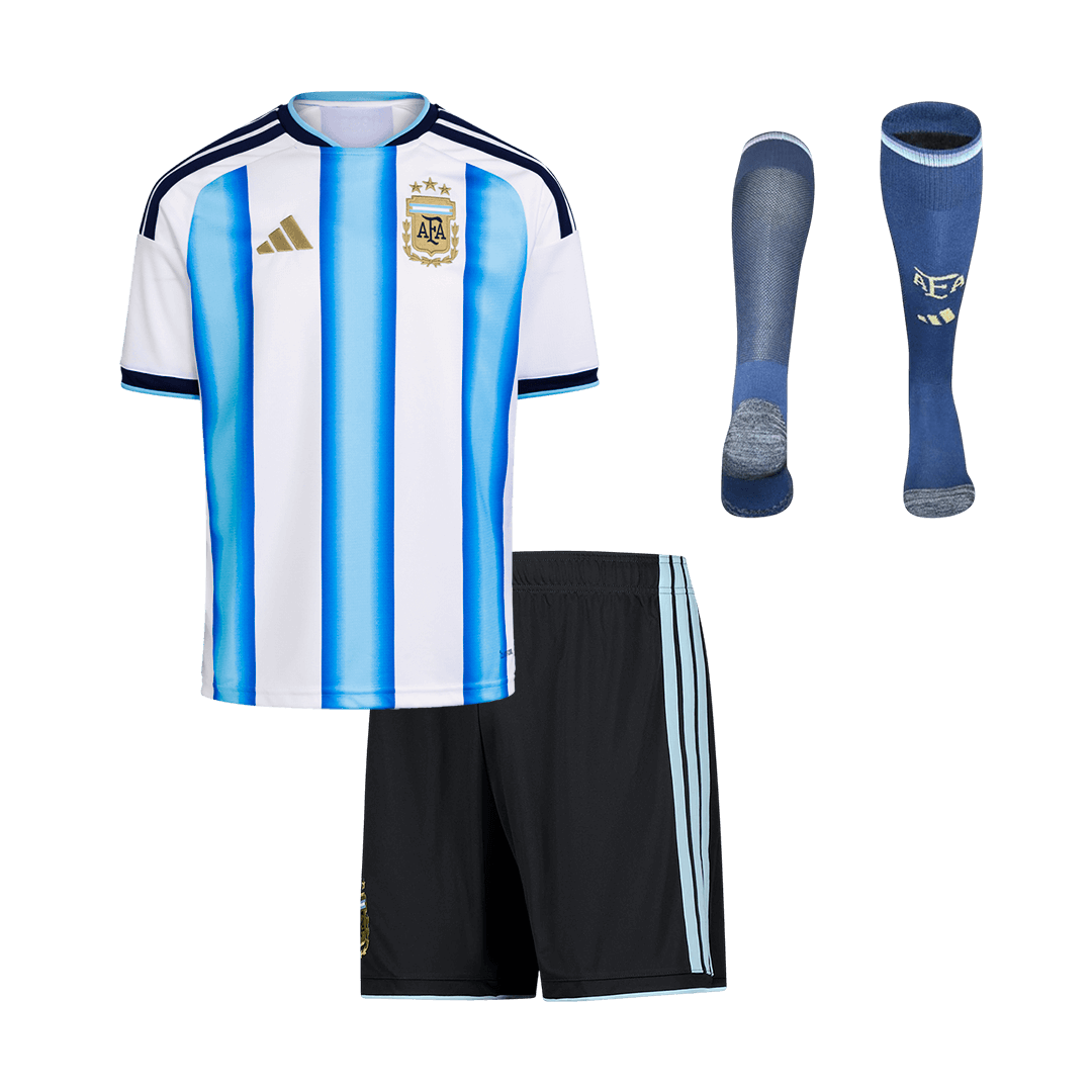 Argentine Domicile Maillot Kit - Coupe du Monde 2025/26 Enfant Blue&White