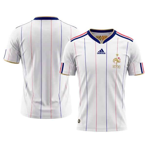 Retro France Extérieur Maillot 2010 Blanc