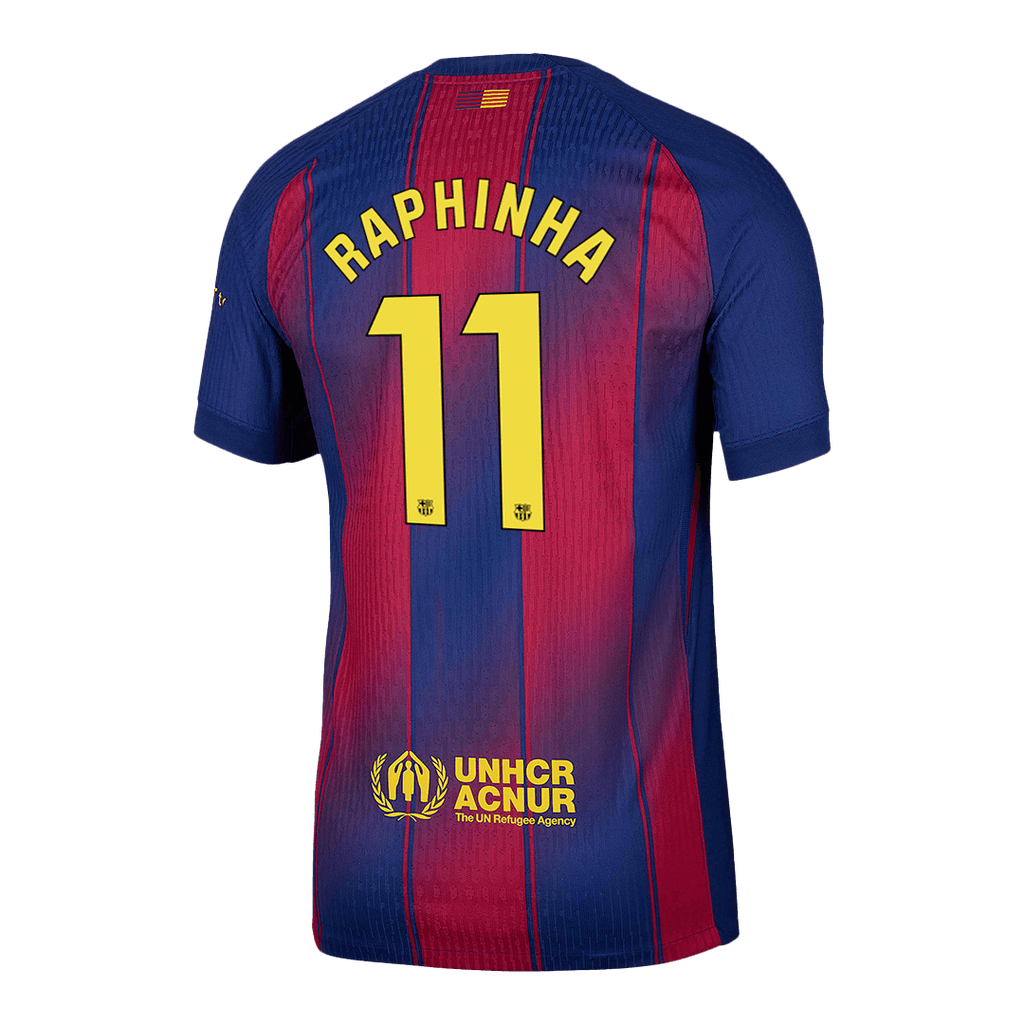 RAPHINHA #11 Barcelone Domicile Maillot 2025/26 Authentique