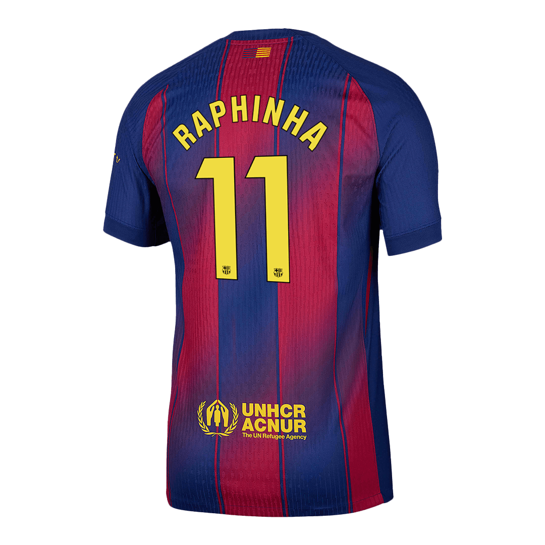 RAPHINHA #11 Barcelone Domicile Maillot 2025/26 Authentique