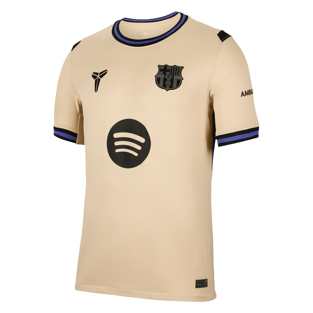 F.DE JONG #21 Barcelone Extérieur Maillot 2025/26 Jaune - UCL