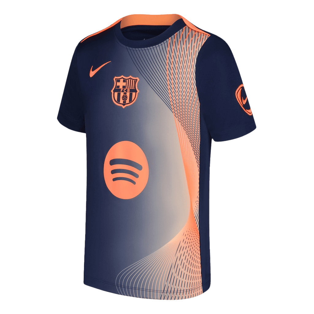 Barcelone Pre-Match Maillot 2025/26 Orange&Black