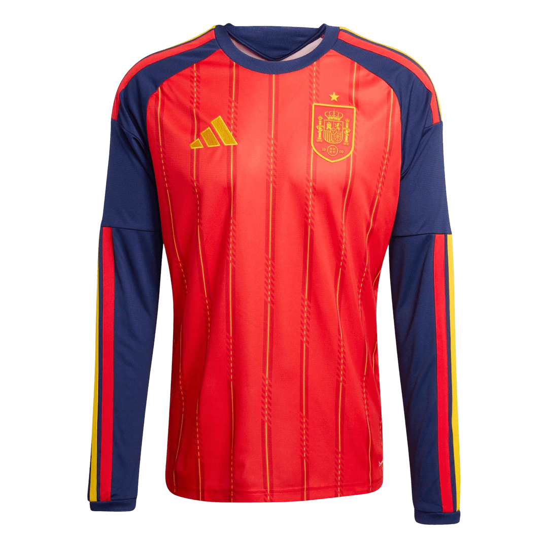 Espagne Domicile Maillot Manches Longues - Coupe du Monde 2026 Rouge