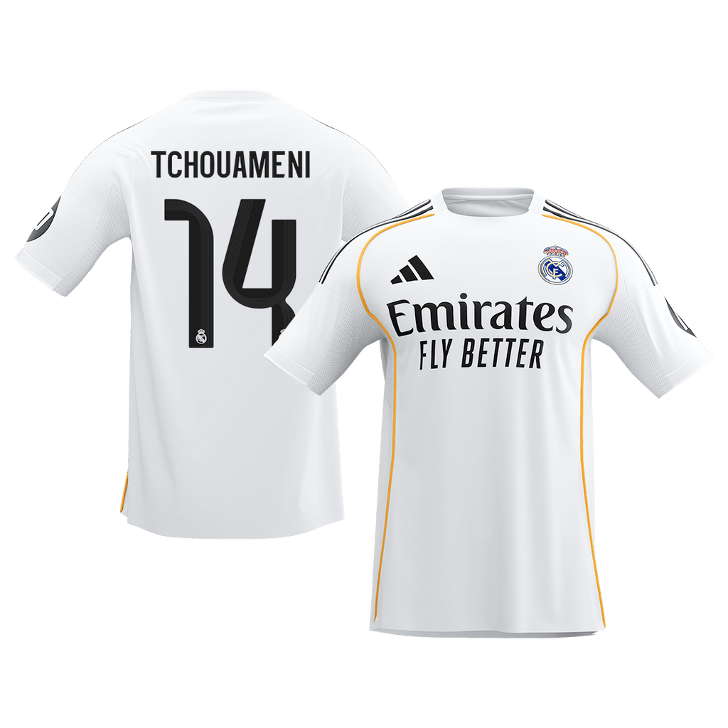 TCHOUAMENI #14 Real Madrid Domicile Maillot 2025/26 Blanc - Super