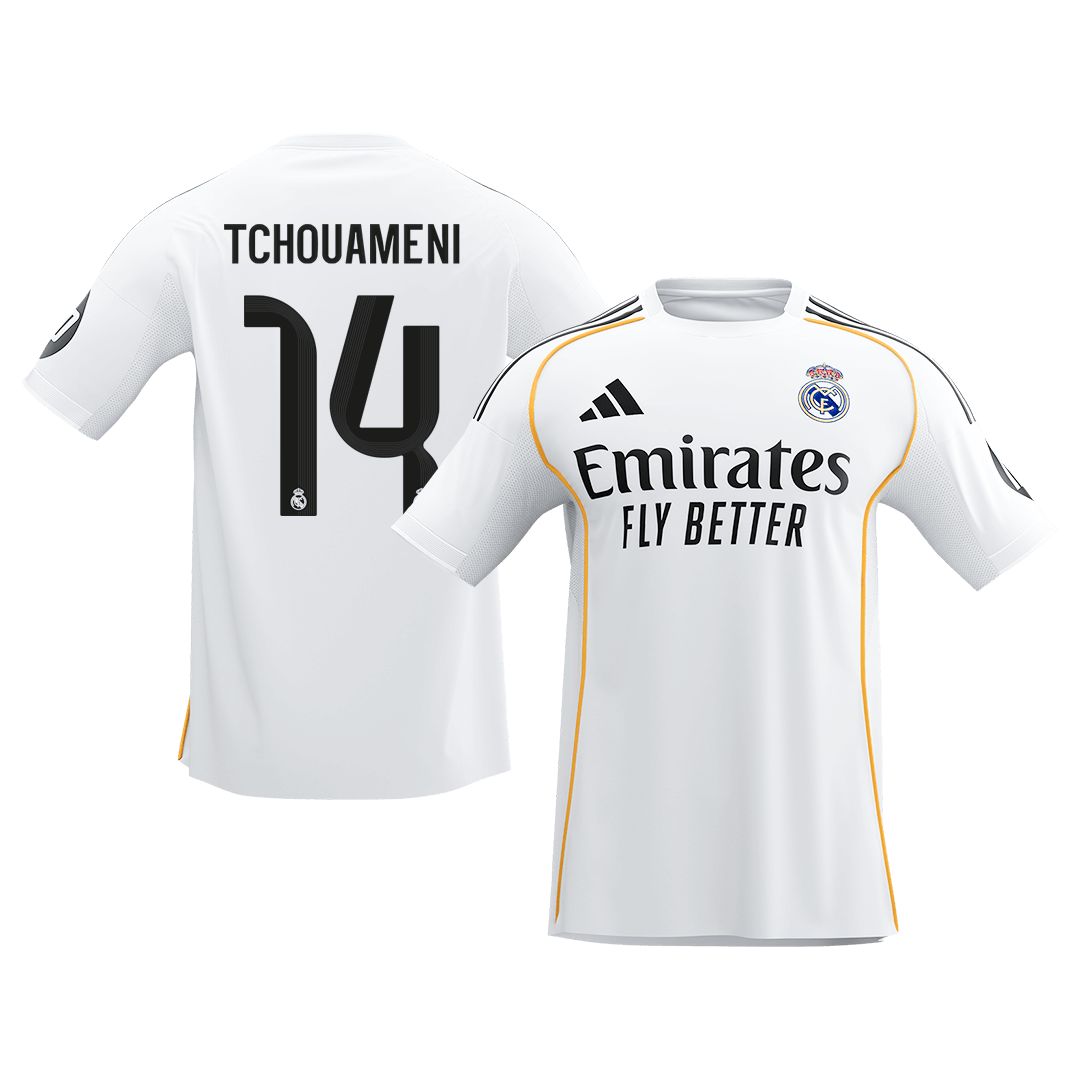 TCHOUAMENI #14 Real Madrid Domicile Maillot 2025/26 Blanc - Super