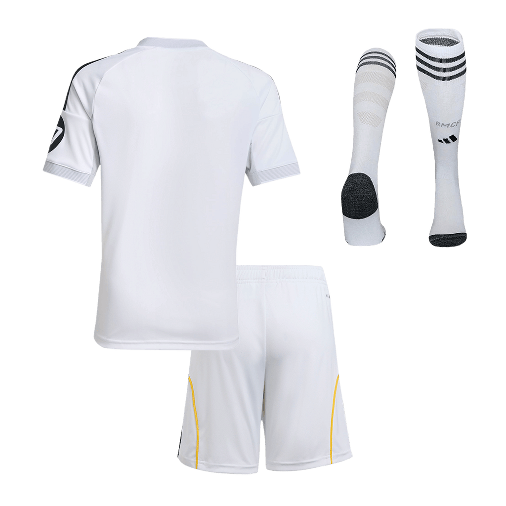 Real Madrid Domicile Maillot Kit 2025/26 Enfant Blanc