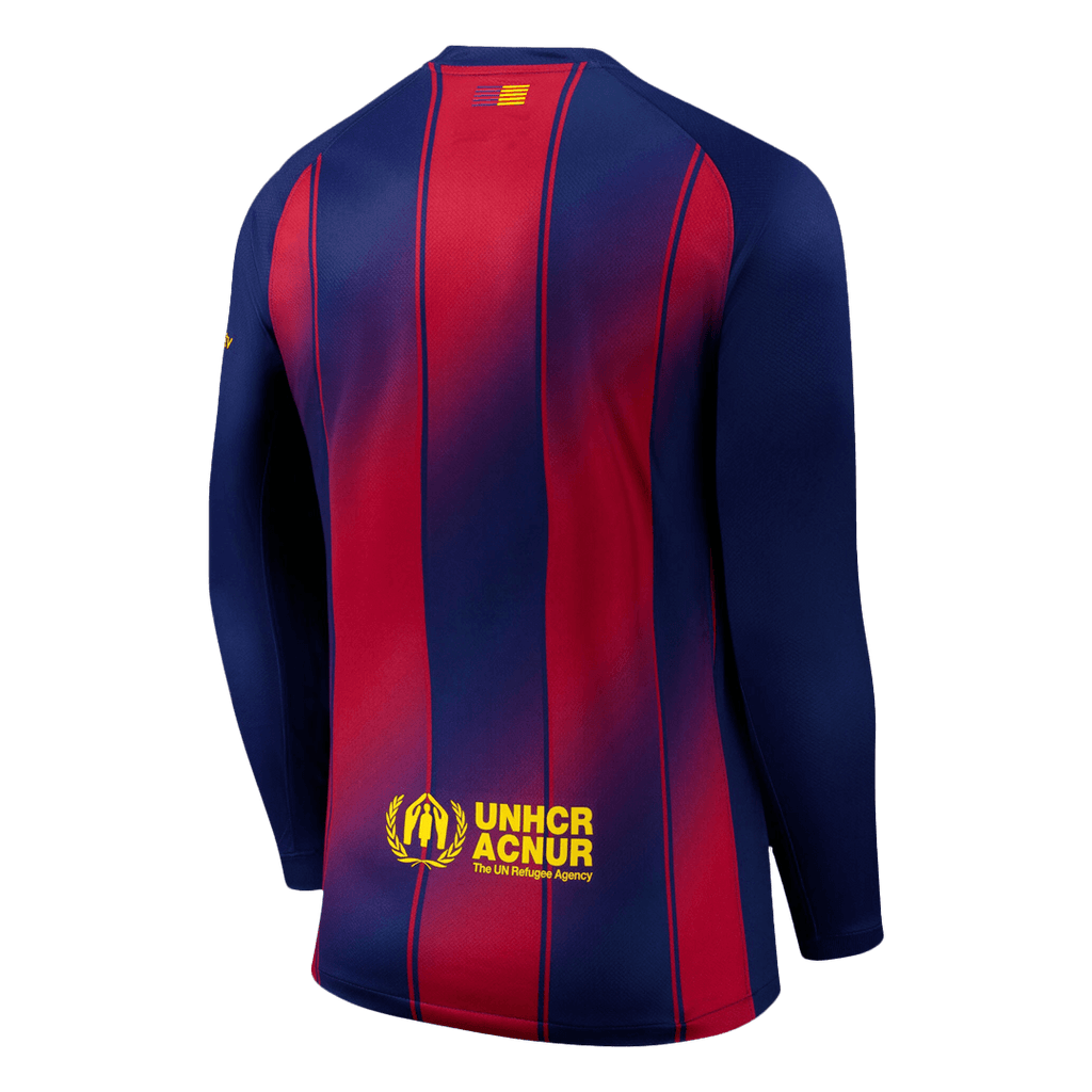 Barcelone Domicile Maillot Manches Longues 2025/26 Rouge et Bleu
